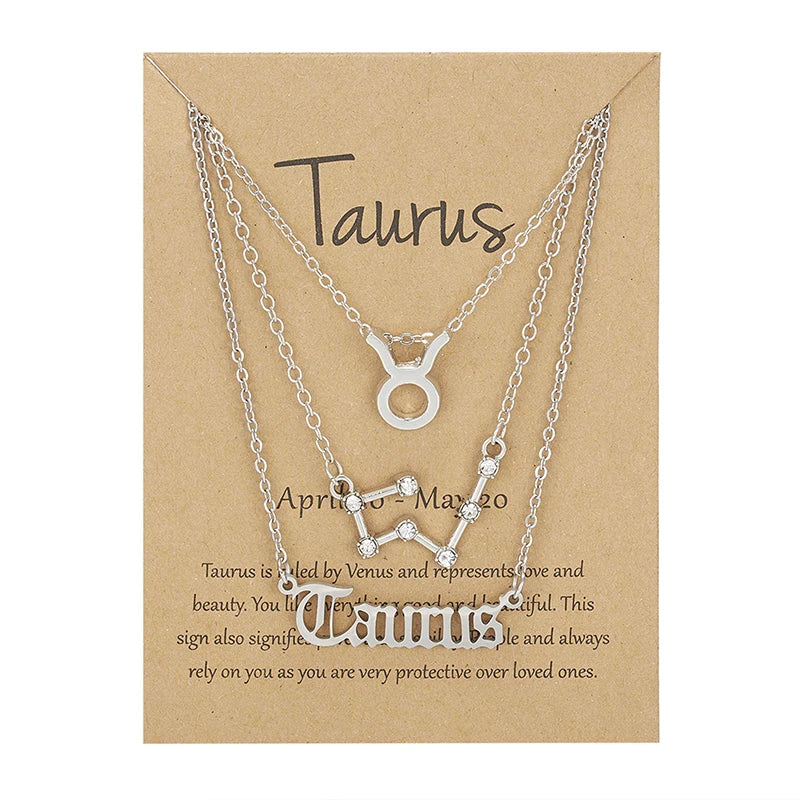 3 Piece Zodiac Necklace