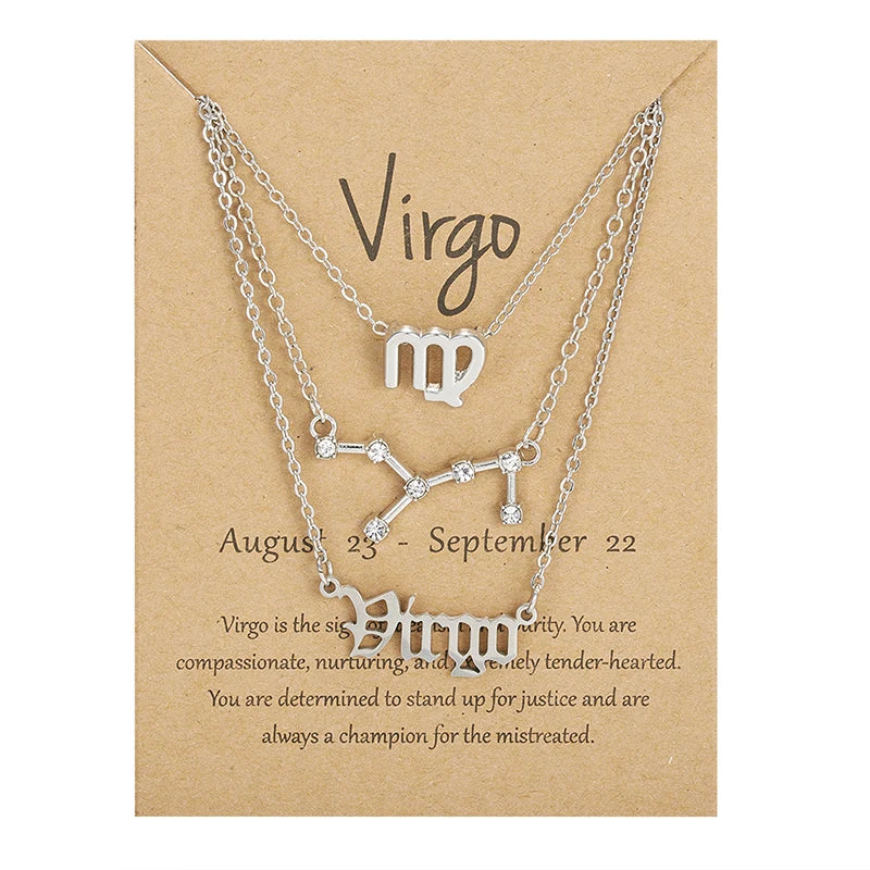 3 Piece Zodiac Necklace