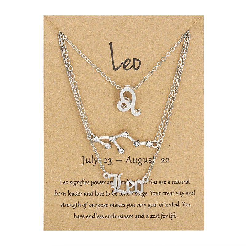3 Piece Zodiac Necklace