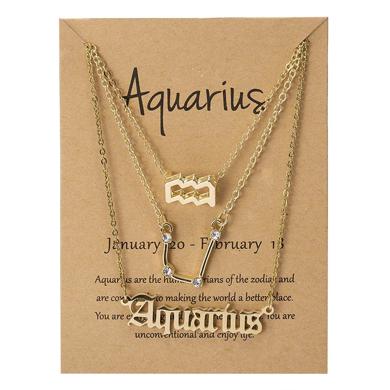 3 Piece Zodiac Necklace