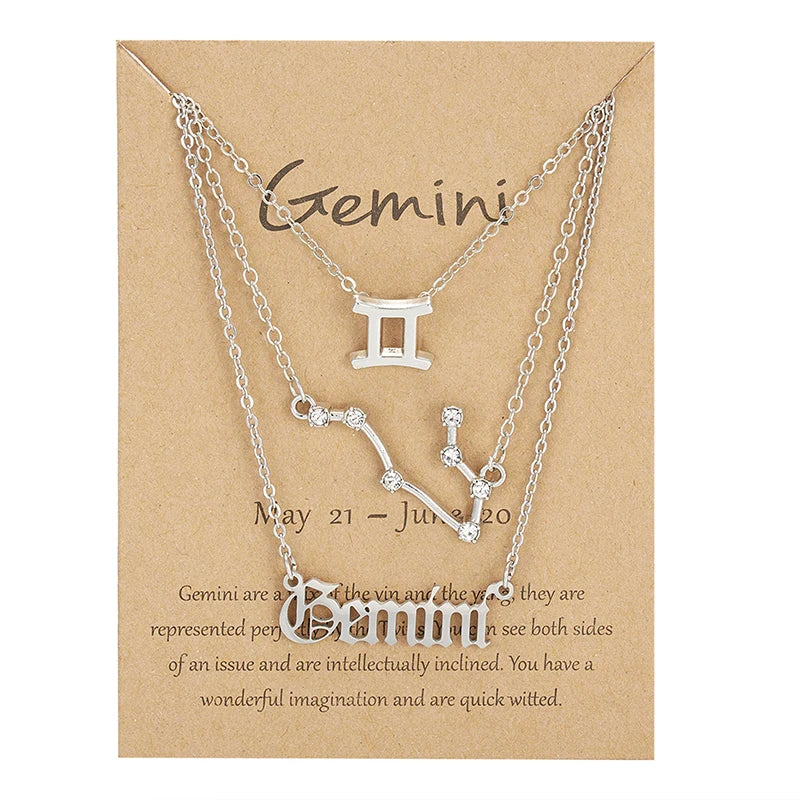 3 Piece Zodiac Necklace