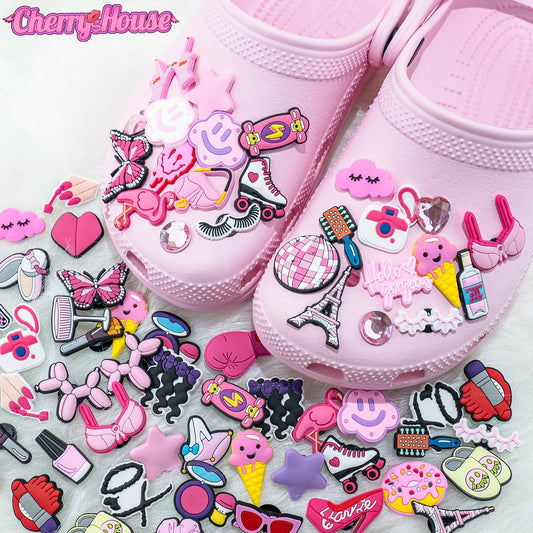 Random Pink Croc Charms (20PC, 50PC, 100PC)